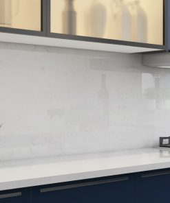 White Worktop with Blue